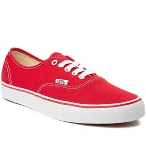 Vans Bold Red Canvas Shoes